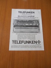 1965 TELEFUNKEN BAJAZZO MARINE RICEVITORE PER IMBARCAZIONI DA DIPORTO PUBBLICITA
