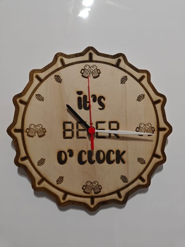 Orologio tema birra parete - tema, da