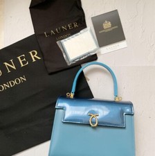 Borsa a tracolla LAUNER LONDON IRIS manico superiore blu nuvola borsa a mano NUOVA originale