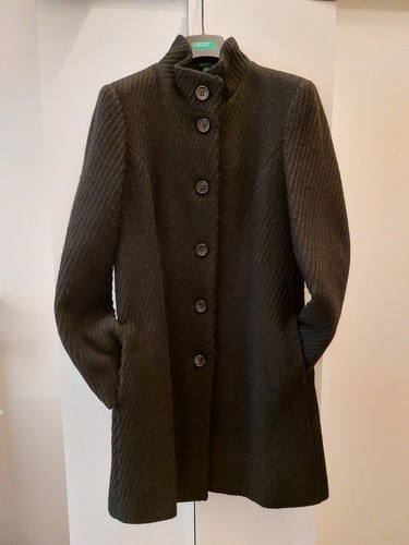 Cappotto tessuto nero - , donna