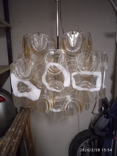 Lampadario murano mazzega - lampadario,