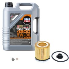 BOSCH Ölfilter 5 L LIQUI MOLY Top Tec 4200 5W-30 für BMW 3er ActiveHybrid