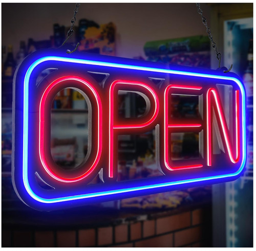 Insegna luminosa led aperta - insegna,