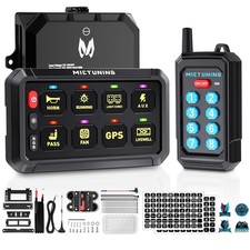 Pannello interruttore RGB 8 velocità, con telecomando wireless circuito relè box auto 12v-24v