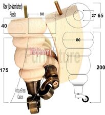 2x Gambe a Ruota per Mobili e