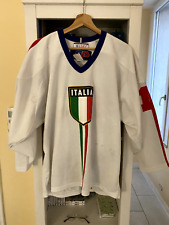 MAGLIA SHIRT JERSEY ITALIA ITALY ICE HOCKEY #18 DE TONI AUTHENTIC VERY RARE!!