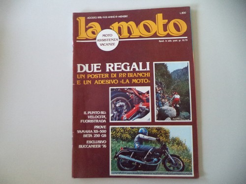 Moto 1976 yamaha - la, 8/1976