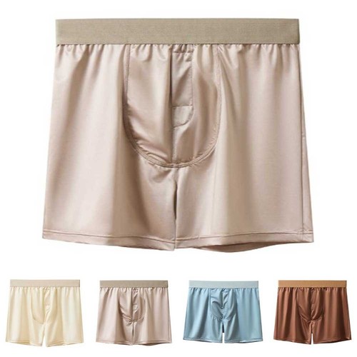 Boxer uomo raso seta ghiaccio