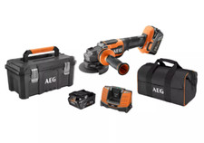 SMERIGLIATRICE Angolare 115mm Brushless 18V AEG DMS BEWS18-115BLPX2 +KIT ENERGIA