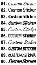 Slogan Testo Personalizzati Nomi Personali Citazione Parola Adesivi Decalcomanie Font 81-90