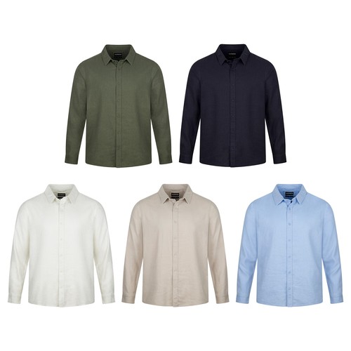 Riverso camicia lino uomo - camicia,