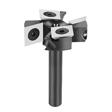 Fresa per Spianare Fresa per Legno Gambo 8Mm Fresa CNC Con 2+2 Inserti in Carbur