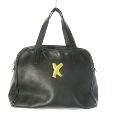 Borsa a mano Paloma Picasso By Paloma Picasso in pelle logo oro ferramenta nera nera