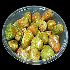 Unakite 500 gr Pietre Dure Burattate Minerali Lavorati per Cristalloterapia