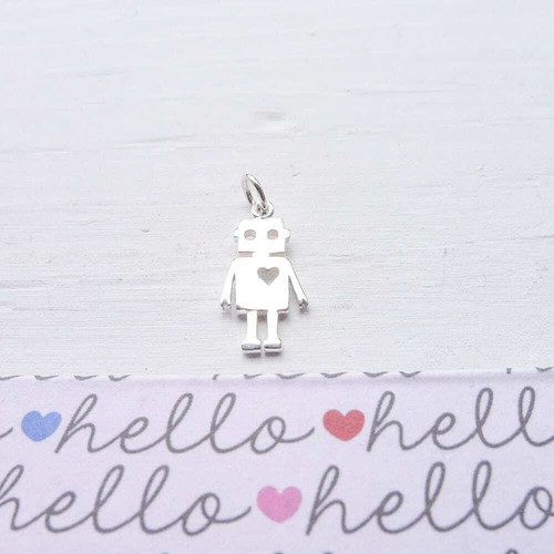 Charm robot argento sterling - charm,