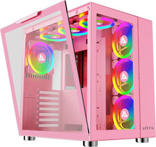 Prism-Elite-Pk Prism Elite Mid Tower ATX Gaming PC Cube Case con 7 x 120 mm PWM ARG