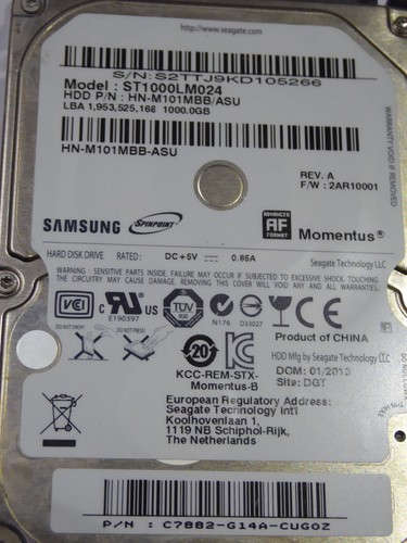 Samsung st1000lm024 m101mbb - st1000lm024, hn-m101mbb