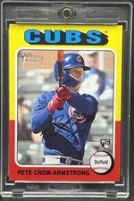 Pete Crow-Armstrong RARA CARTA INVESTIMENTO ROOKIE RC TOPPS SSP COME NUOVA