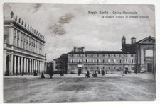 REGGIO-TEATRO E MUSEO CIVICO  IN PIAZZA CAVOUR 1912