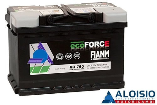 Vr760 batteria fiamm agm 70ah - vr760,