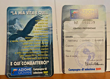 Tessera 2001 azione giovani - azione,