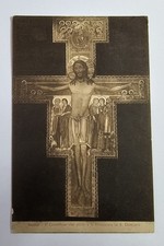 Cartolina Assisi Il Crocefisso Che Parlò A San Francesco in  San Damiano 1921