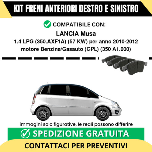 Pastiglie freno anteriori - anteriori, per