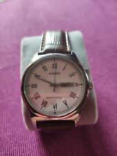 CASIO MTP-V006L-7BUDF OROLOGIO UOMO PELLE NERO DATA NUMERI ROMANI SOTTOCOSTO