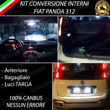 KIT LED INTERNI FIAT PANDA 312 + LUCI TARGA LED CANBUS 6000K PLAFONIERA SINGOLA