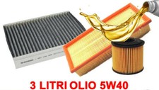 KIT 3 FILTRI TAGLIANDO OLIO