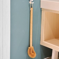 Spazzola per toilette curva