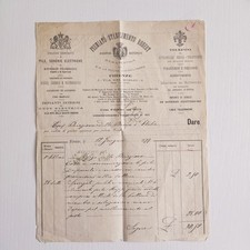 1899 Stabilimento Robert Pile Apparecchi Telefonici Fattura Firenze C04102