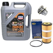 Kit filtri olio motore 5W-30 5 litri + vite per Opel Vivaro Movano B 2.0 2.3