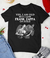 T-shirt firmata Frank Zappa sono vecchia ma ho visto cotone nero unisex tutte le taglie