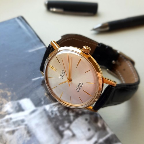 Orologio classico slim poljot - orologio,