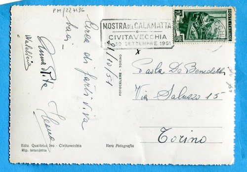 1951 civitavecchia mostra del - civitavecchia-,