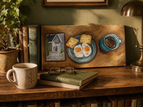 Quadro natura morta colazione - morta,