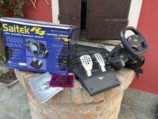 Saitek R4 Simulatore Guida Per Pc  Completo Ottimo Volante Pedaliera