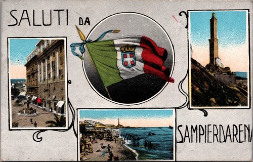 Cartolina sampierdarena genova - sampierdarena,