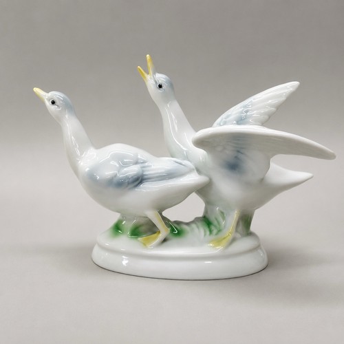 Coppia statuine oche