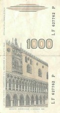 Italy   1000  Lire   6.1.1982