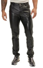 Pantalone uomo biker pelle
