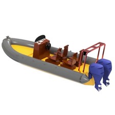 Krick 24574 Gommone Zodiac 1:50 kit di montaggio