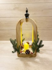 Lanterna Natalizia In Legno