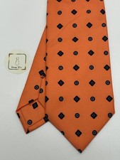 E.Marinella Silk Tie Orange