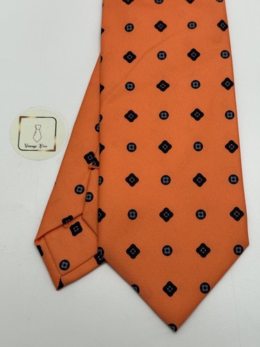 Marinella silk tie orange - tie,