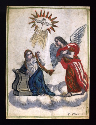 Santino pergamena 1600 - santino,