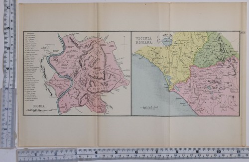 Ancient classical map roma - &,