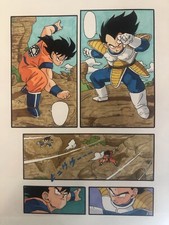 Disegno Goku Vs Vegeta - Dragon Ball Z - Tavola Manga Fatta A Mano