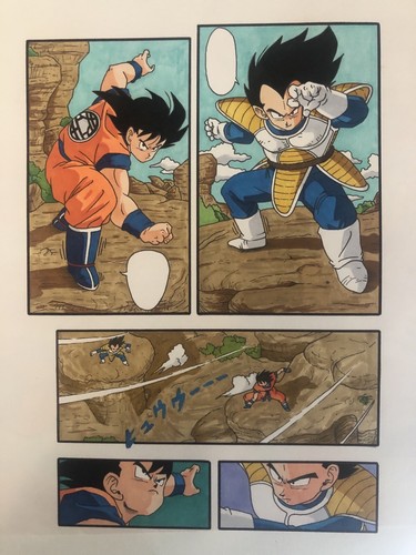 Disegno goku vegeta - goku, vs